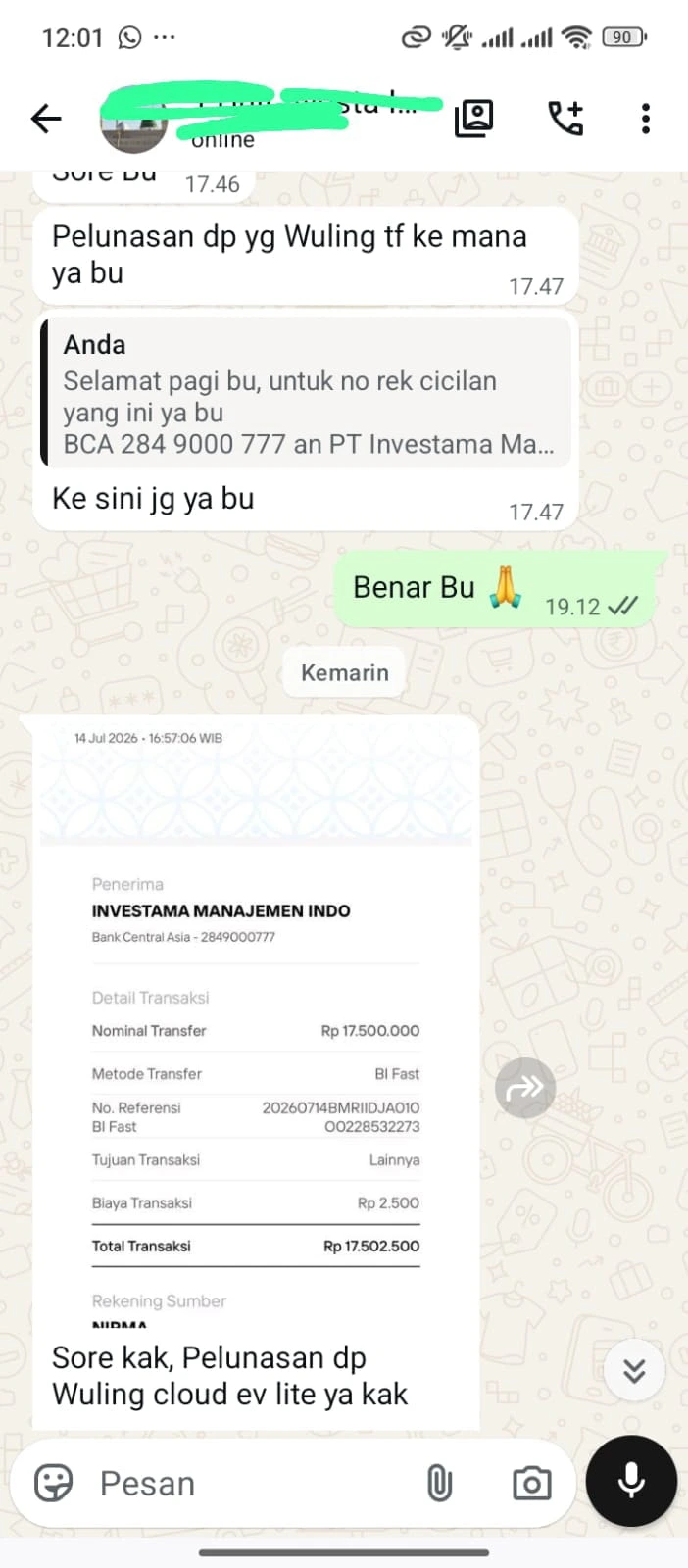 Mitra AVESTA menerima unit mobil listrik atas namanya sendiri